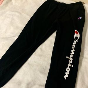 Youth large black champion sweatpants